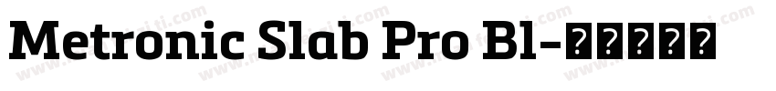 Metronic Slab Pro Bl字体转换